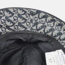 Dior Black Gray Canvas Trotter Hat 