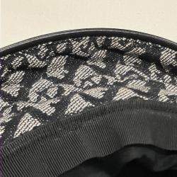 Dior Black Gray Canvas Trotter Hat 