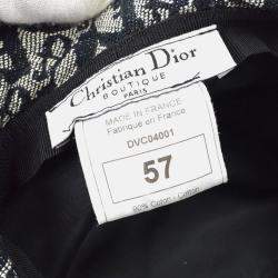Dior Black Gray Canvas Trotter Hat 