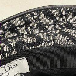 Dior Black Gray Canvas Trotter Hat 