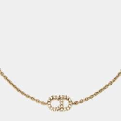 Dior Clair D Lune  Crystal Gold Tone Bracelet