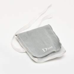 Dior Tribales Faux Pearl Gold Tone Earrings