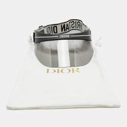 Pre Owned Dior Black/White DiorClub1 J'Adior Visor Hat