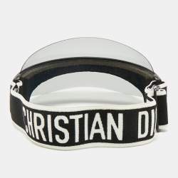 Pre Owned Dior Black/White DiorClub1 J'Adior Visor Hat