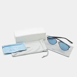Dior Blue/Black Mirrored PQUA4 DiorTechnologic Aviator Sunglasses