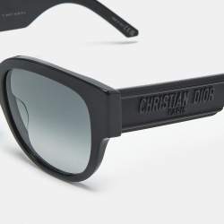 Pre Owned نظارة شمسية ديور وايلدور BU بفريم فراشة متدرج اللون الأسود 10A1