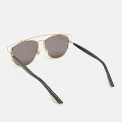 Pre Owned Dior Gold Mirrored Technologic Aviator Sunglasses