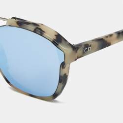 Pre Owned Dior Beige/Grey Mirrored A4EA4 Abstract Aviators Sunglasses