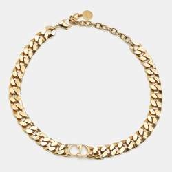 Pre Owned Dior Etoile Danseuse Gold Tone Choker Necklace