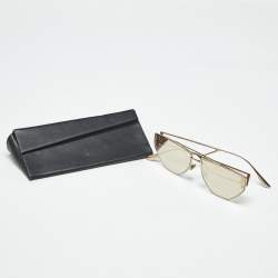 مملوكة مسبقًا Dior Gold Mirrored 00SQ Clan 2 Aviator Sunglasses