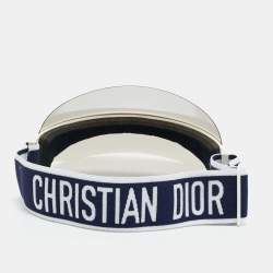 Pre Owned Christian Dior Grey DiorClub1 Visor