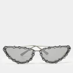Pre Owned Dior Grey MissDior B1U Crystals Cat Eye Sunglasses