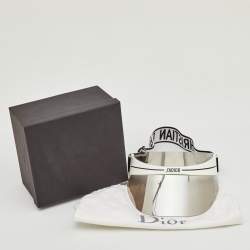 Pre Owned Dior White/Black DiorClub1 Sun Visor