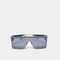 Pre Owned Christian Dior Navy Blue Oblique DiorClub M1U Mask Sunglasses 