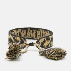 Pre Owned Dior Woven Fabric Friendship Bracelet