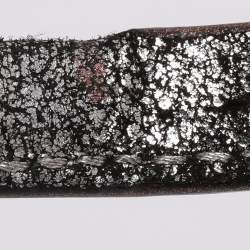 Pre Owned Dior Metallic Brown Leather D Charm Bracelet