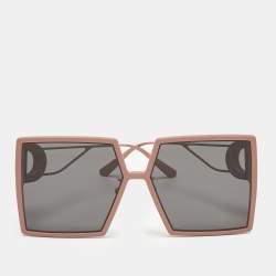 Pre Owned Dior Pink/Black 41A0 30 Montaigne Square Sunglasses 