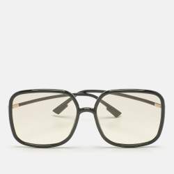 Pre Owned Dior Black/Light Yellow Gradient 807VC SoStellaire1 Oversized Sunglasses