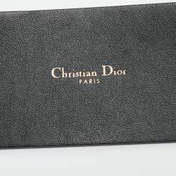 Pre Owned Dior Black Leather DiorQuake Buckle Belt 90CM