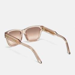Pre Owned Dior Metallic Gradient Signature S6U Square Sunglasses
