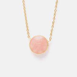 مملوكة مسبقًا Christian Dior Rose Des Vents 18K Pink Gold Diamond Opal Pendant Necklace