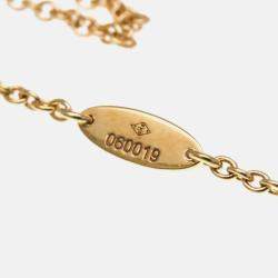 مملوكة مسبقًا Christian Dior Rose Des Vents 18K Pink Gold Diamond Opal Pendant Necklace