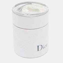 Pre Owned Christian Dior White Printed Silk Yin-Yang Mitzah