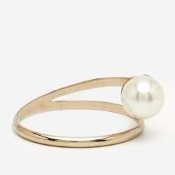 Pre Owned Dior UltraDior  Faux Pear Gold Tonel Bracelet