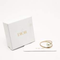 Pre Owned Dior UltraDior  Faux Pear Gold Tonel Bracelet