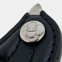 Pre Owned Dior Black Leather Saddle Bird Keychain