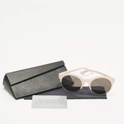 Pre Owned Dior Light Pink/Brown J6EL3 Sideral1 Round Sunglasses