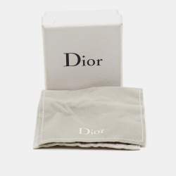 Pre Owned أقراط ديور إناميل وردي طراز الذهب الذهبي