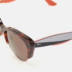 Pre Owned Dior Tortoise Brown Envol1 Butterfly Sunglasses