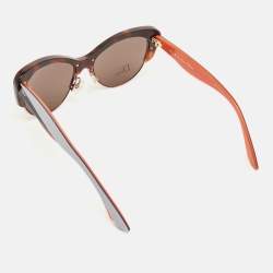 Pre Owned Dior Tortoise Brown Envol1 Butterfly Sunglasses