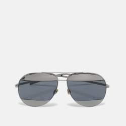 Pre Owned Dior Grey Mirrored KJ1IR Split1 Aviator Sunglasses