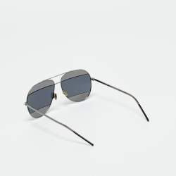 Pre Owned Dior Grey Mirrored KJ1IR Split1 Aviator Sunglasses