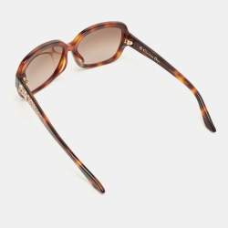 Pre Owned Dior Tortoise Brown Gradient Brillance F Crystal Square Sunglasses