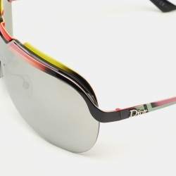 Pre Owned Dior Multicolor Mirrored 6ORSS Solar Shield Sunglasses