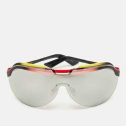 Pre Owned Dior Multicolor Mirrored 6ORSS Solar Shield Sunglasses