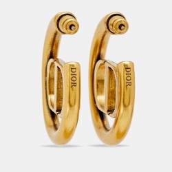 مملوكة مسبقًا أقراط ديور 30 مونتين سي دي ذهبية اللون حلقي