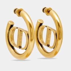 مملوكة مسبقًا أقراط ديور 30 مونتين سي دي ذهبية اللون حلقي