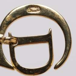 مملوكة مسبقًا عقد ديور قلادة شعار CD بلون ذهبي