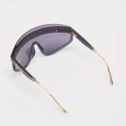 Pre Owned Dior Navy Blue Oblique Club M2U Shield Sunglasses