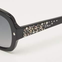 Pre Owned Dior Black Gradient BrillanceF Crystals Oversized Sunglasses