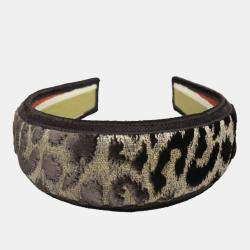 Pre Owned Dior Leopard Headband