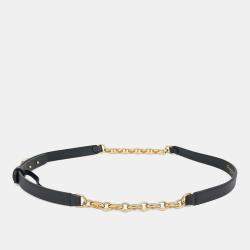 Pre Owned Dior Chain Leather Belt