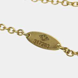 Pre Owned Christian Dior Rose Des Vents Yellow Gold 18K Turquoise Charm Bracelet Gold