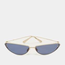 Pre Owned Dior Blue/Gold Tone MissDior B1U Cat Eye Sunglasses
