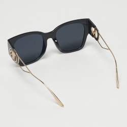 Pre Owned Dior Black 8072K 30Montaigne Square Sunglasses