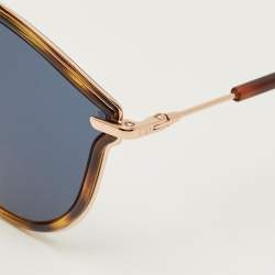 Pre Owned Dior Tortoise Brown/Black QUMKU SoRealRise Aviator Sunglasses